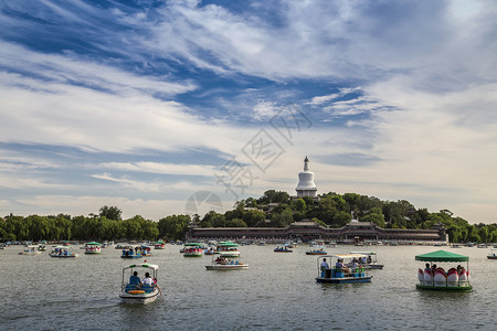 风光绮丽北海公园背景