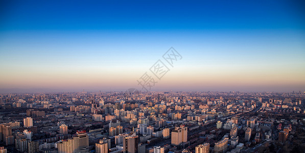 北京城日落背景图片