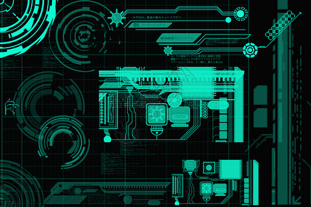 电路纹理科技背景实用版背景
