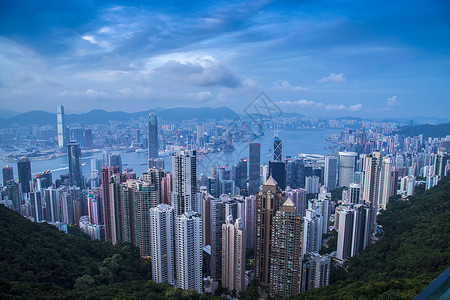 城市摩天楼香港背景