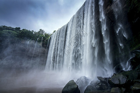 万州大瀑布瀑布背景高清图片