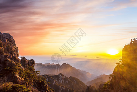 黄山日出黄山日出高清图片