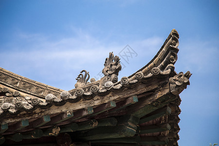 房子屋顶古代屋顶背景