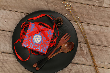 包装纹理中国风结婚喜饼礼盒背景