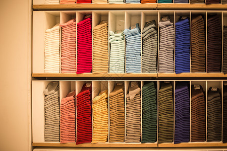 商场彩色袜子排列展示高清图片