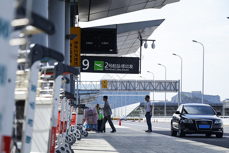 火车站服务商务旅行机场接送服务背景