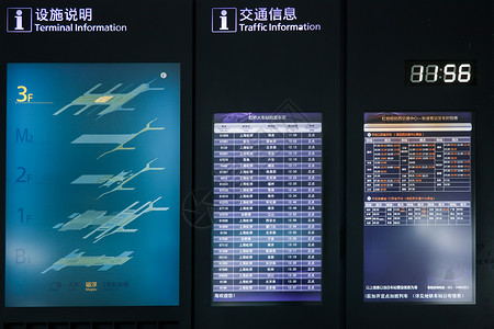 表商务信息机场火车站航班车次显示器背景