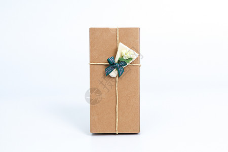 情人节礼物盒子牛皮纸礼物包装多角度拍摄背景