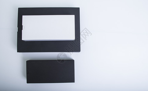 复古浪漫框架黑色白色手机平板包装盒背景