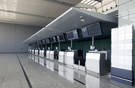 机场行李托运服务台背景图片