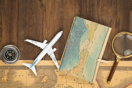 飞机分类素材牛皮纸地图旅行设计素材背景