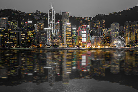 部门架构夜幕.香港背景