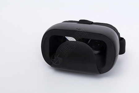 混合现实拍摄黑色VR眼镜正面拍摄背景