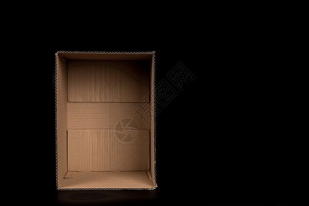 包装盒内部物流快递盒子打开内部结构背景