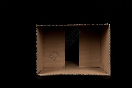 包装盒内部物流快递盒子打开内部结构背景