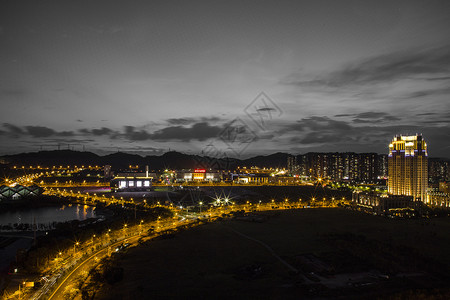 夜幕.城市图片