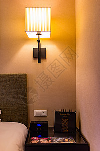 酒店房间环境细节背景图片