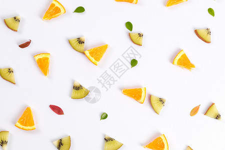 橙子PNG水果元素清新背景素材背景