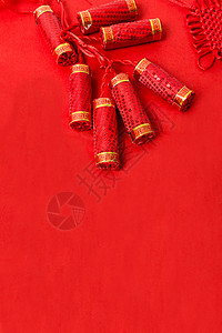 地上的鞭炮喜庆新春节日素材搭配背景