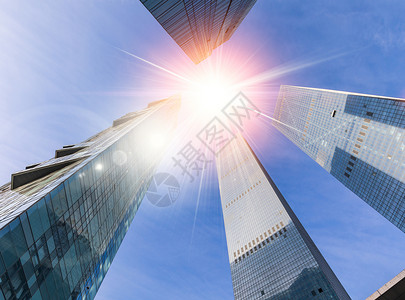 新的阳光素材城市建筑背景设计图片
