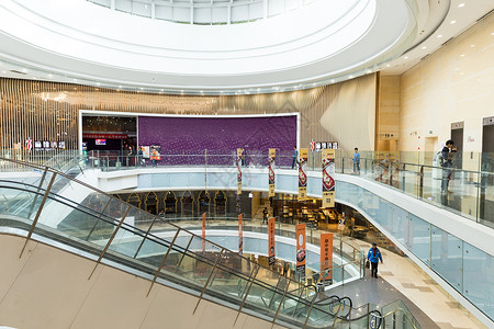 商场建筑楼顶设计展示背景图片