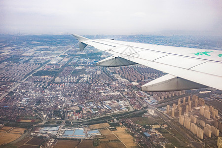 空中机翼天空背景高清图片