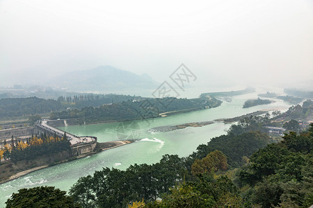 都江堰水利工程背景图片