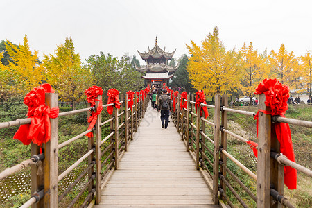 金黄丝带都江堰水利工程背景