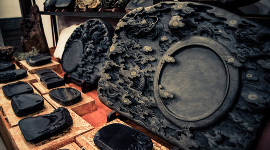 中国风陶瓷名片东方元素背景