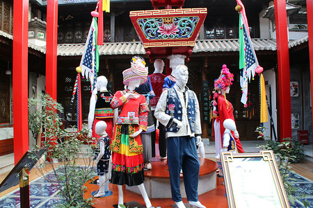 民族服饰中国风风布艺高清图片