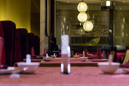 尊贵典雅星级酒店用餐区环境背景