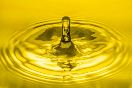 黄色感叹号符号高速通透水滴摄影背景
