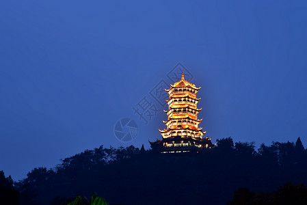 都江堰玉垒塔美丽的都江堰风景背景