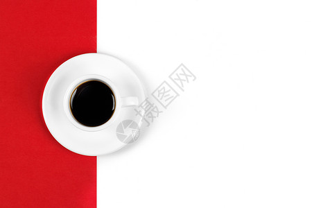 几何撞色背景咖啡杯的排列背景