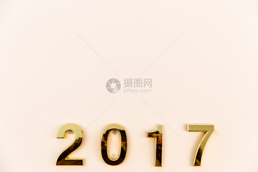 简单数字新年2017图片