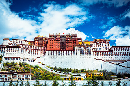 西藏布达拉宫胜景高清图片