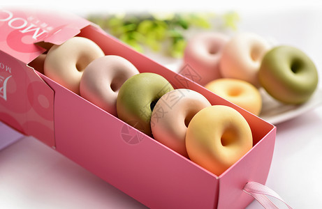 甜甜圈零食盒子高清图片