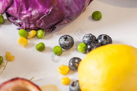 紫色的牛油果食材 蔬菜 合集背景