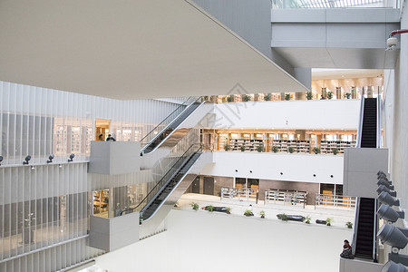 一组书图书馆馆内建筑设计背景