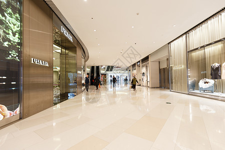 商场业态有特色的时尚商场购物中心背景