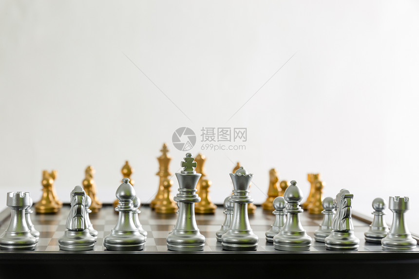 国际象棋平铺摆拍