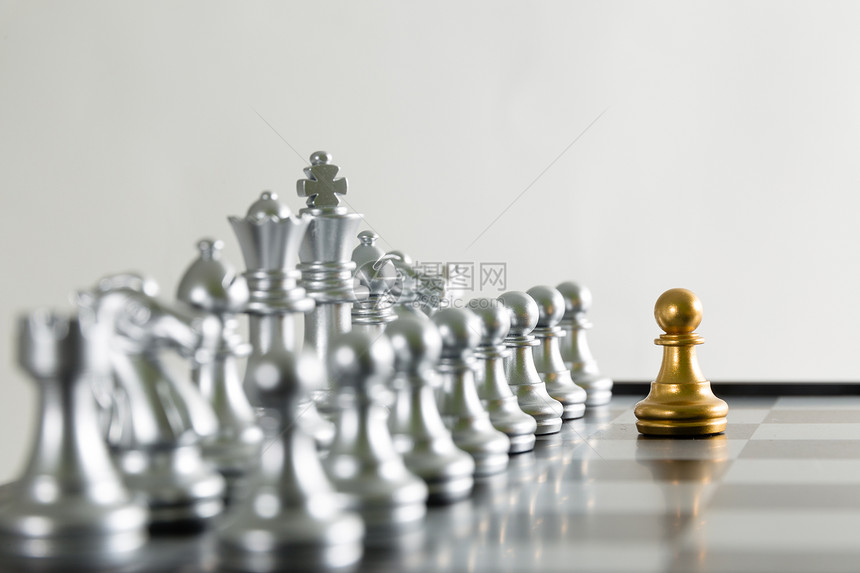 国际象棋平铺摆拍