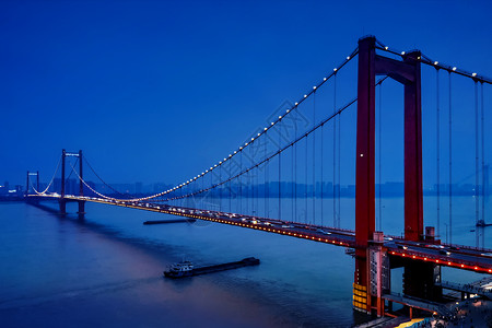 旧金山夜景金门大桥背景