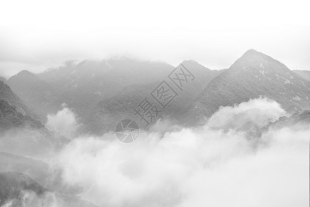 中国风日出武夷山云雾背景