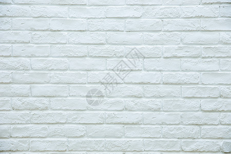 干净纯白砖墙纹理背景图片