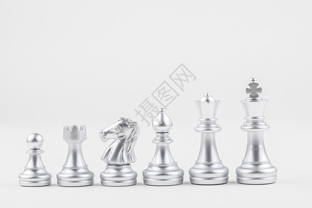 小配图国际象棋团队概念背景