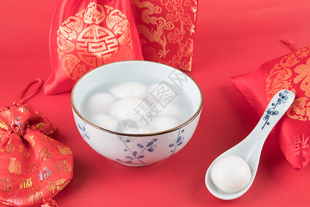 正月初九素材中国节日美食汤圆素材背景