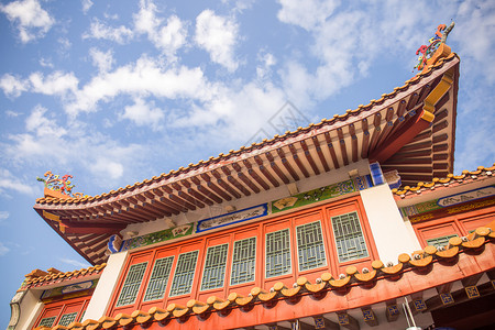 东方传统建筑背景图片