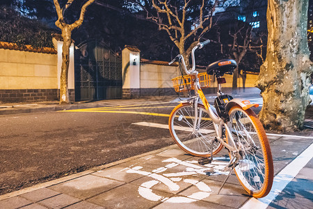 共享交通城市共享自行车背景