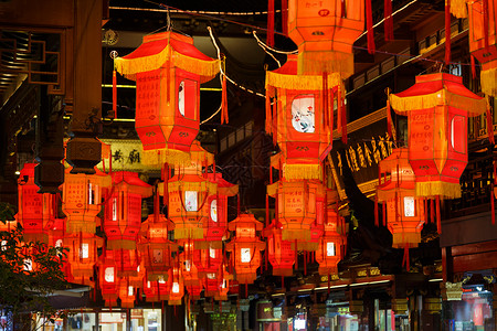 中国新年春节灯会夜景民族高清图片素材